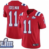 Youth Nike Patriots 11 Julian Edelman Red 2019 Super Bowl LIII Vapor Untouchable Limited Jersey,baseball caps,new era cap wholesale,wholesale hats